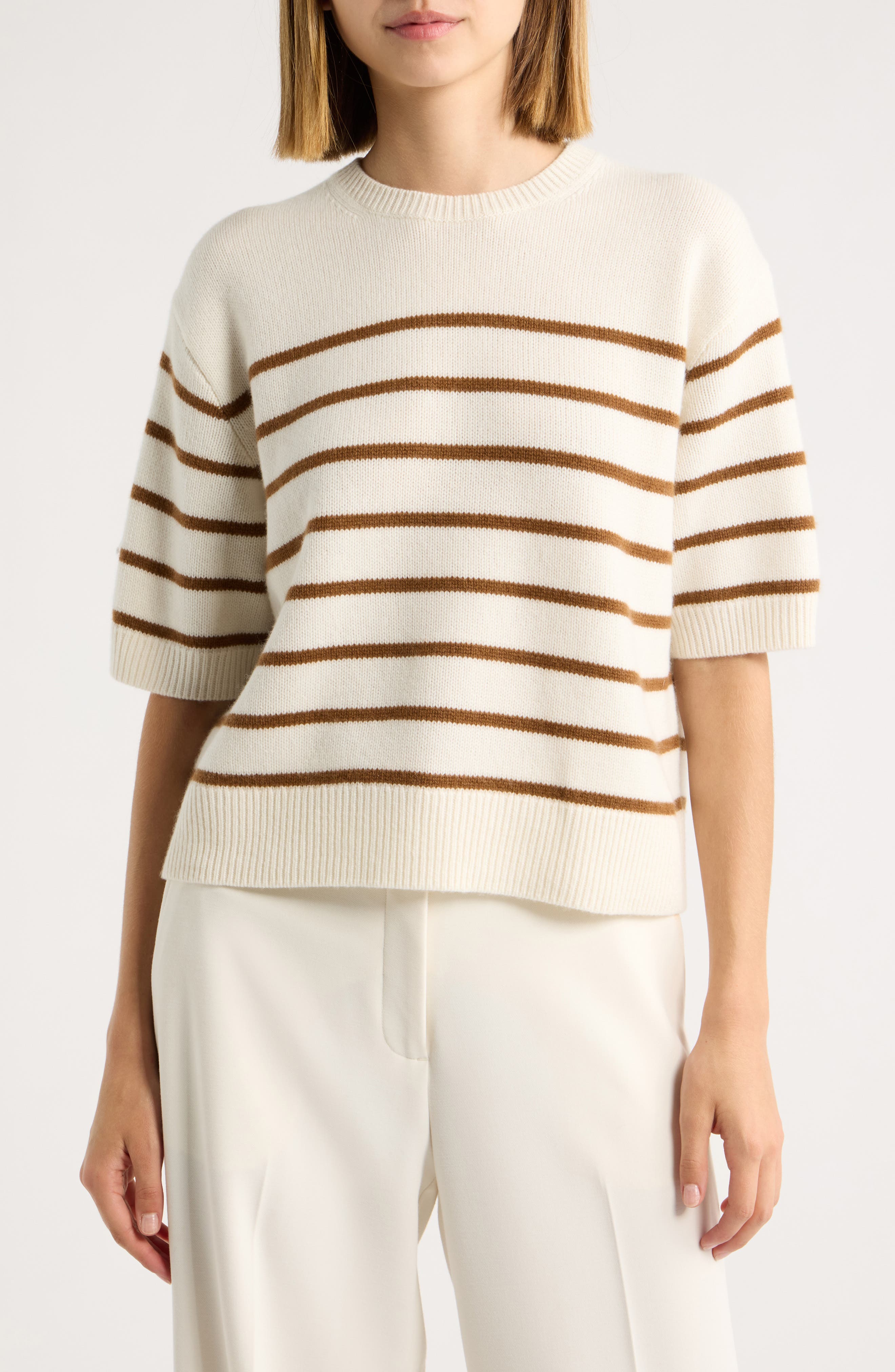 IVORY/ DEEP ACACIA BROWN