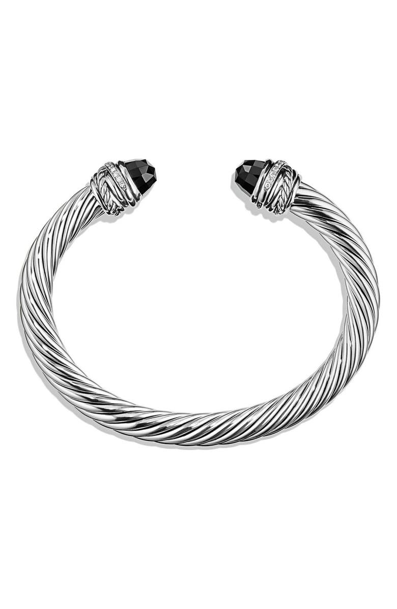 David Yurman Crossover Bracelet with Diamonds, Alternate, color,