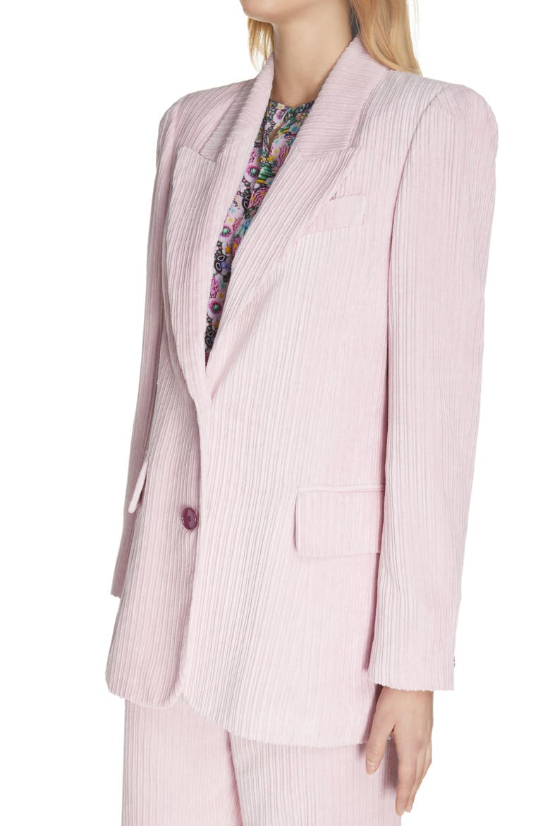 Malyake Corduroy Velvet Blazer, Alternate, color, LIGHT PINK