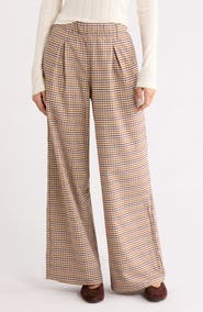 Marine Layer Allison Pleated Moleskin Wide Leg Trousers