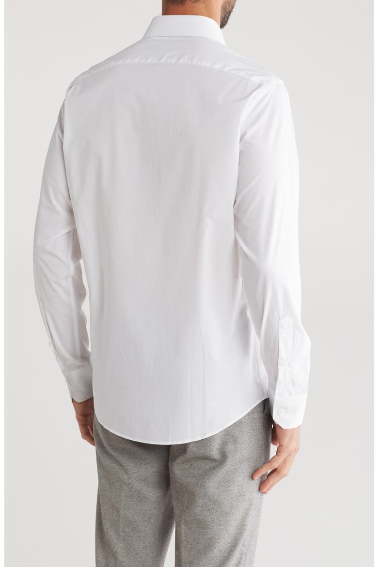 Comfort Fit Cotton Dress Shirt, Alternate, color, WHITE
