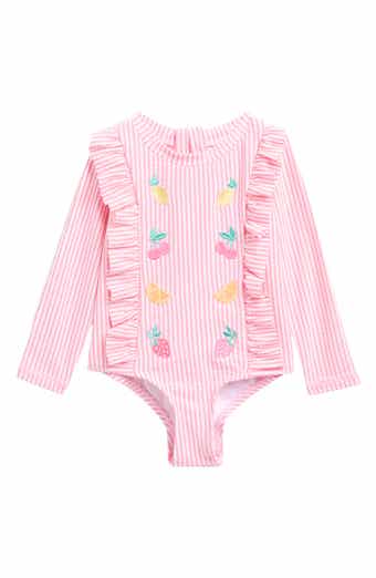 Nicole Miller Seersucker One-Piece Rashguard