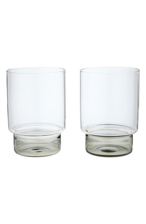 Rye Set of 2 Stemless Wine Glasses