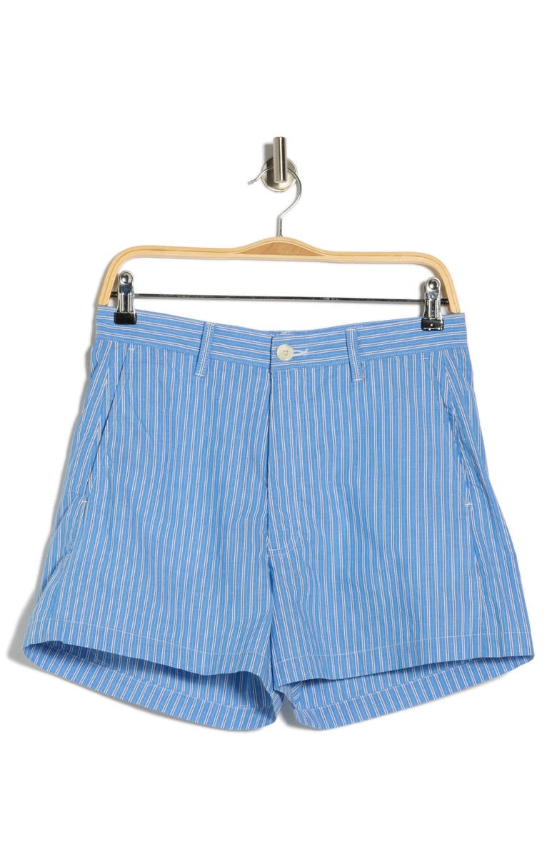 DL1961 Taylor Cotton Shorts, Main, color, Sky Blue/ White Strip