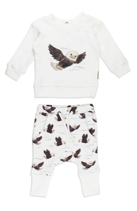 Bald Eagle Organic Cotton Sweatshirt & Joggers Set