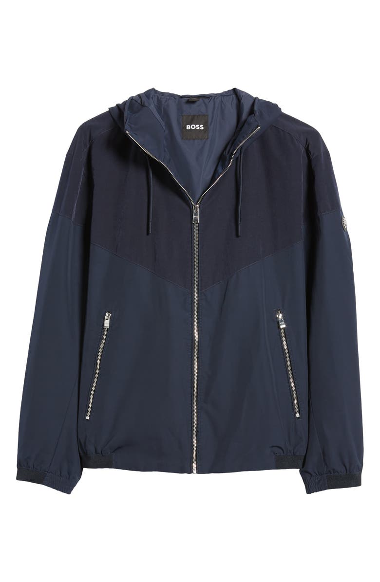 BOSS Cireno Hooded Jacket, Alternate, color, Dark Blue