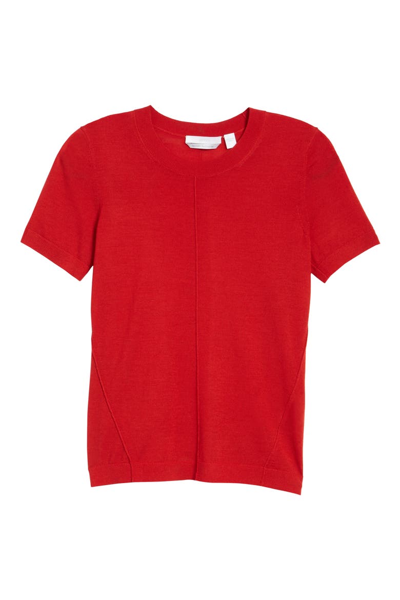 Fuyuka Wool Sweater, Alternate, color, CRIMSON RED