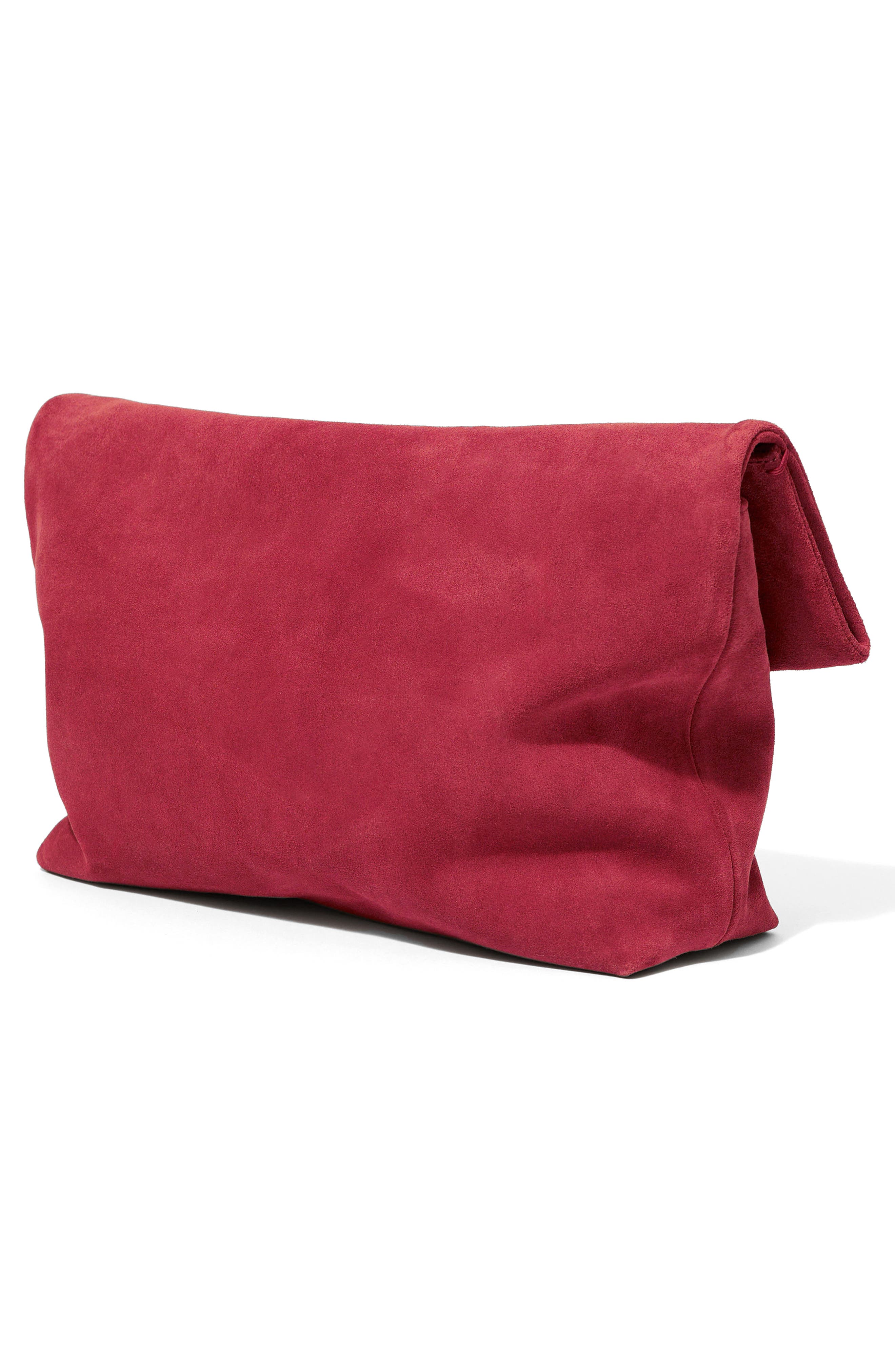 & Other Stories Suede Clutch, Alternate, color, 