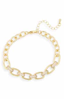Crystal Link Chain Bracelet