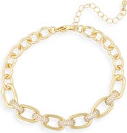 Panacea Crystal Link Chain Bracelet