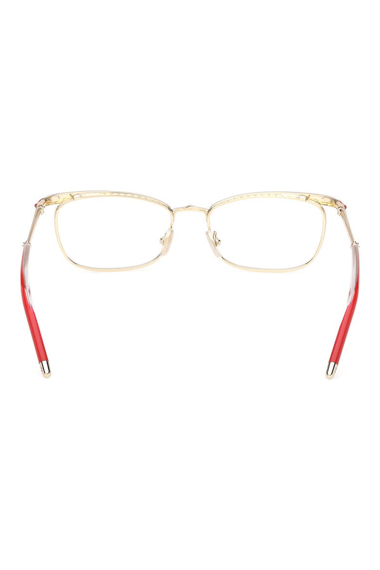 54mm Oval Optical Glasses, Alternate, color, PALE GOLD
