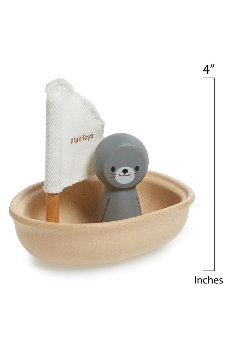 PlanToys<sup>®</sup> Plan Toys<sup>®</sup> Seal Sailing Boat Toy, Alternate, color, 