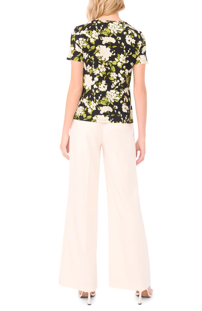 Ted Baker Willow Floral Jersey T-Shirt, Alternate, color, Rich Black