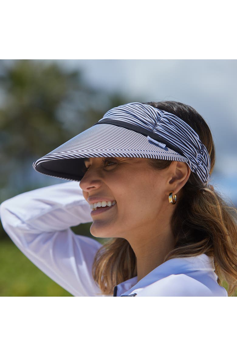 Swim Visor, Alternate, color, Black Stripes
