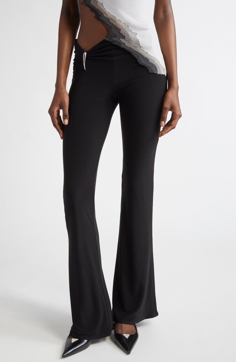 GRACE LING Claw Flare Pants, Main, color, Black