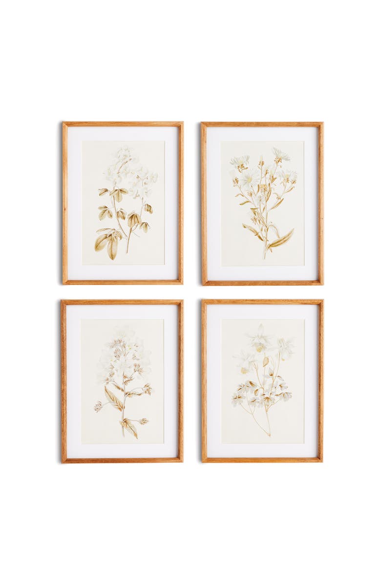 Napa Home & Garden Fleur De Blanc Prints Set of 4, Main, color, 