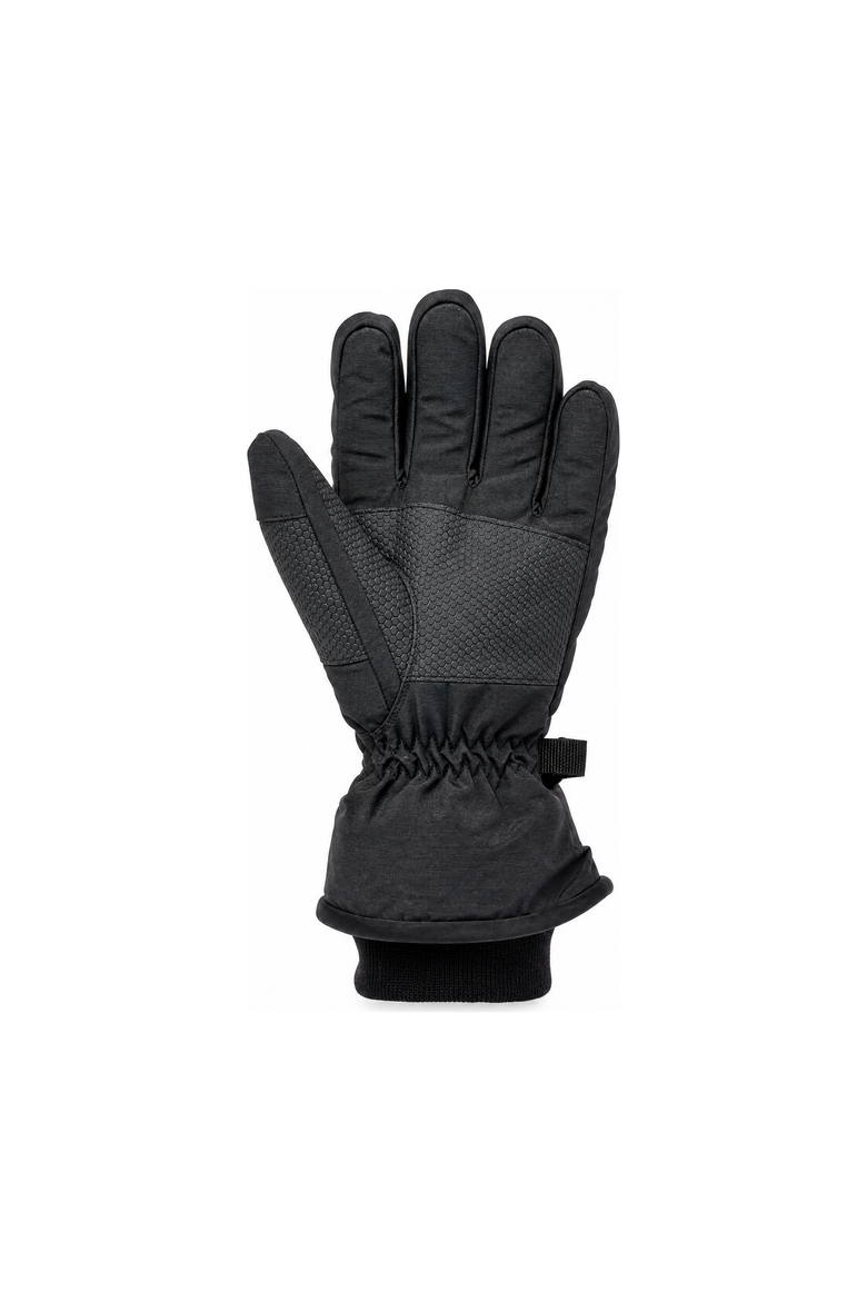 Kids' Reflective Water-Resistant Ski Glove, Alternate, color, Black with Reflective Stripe