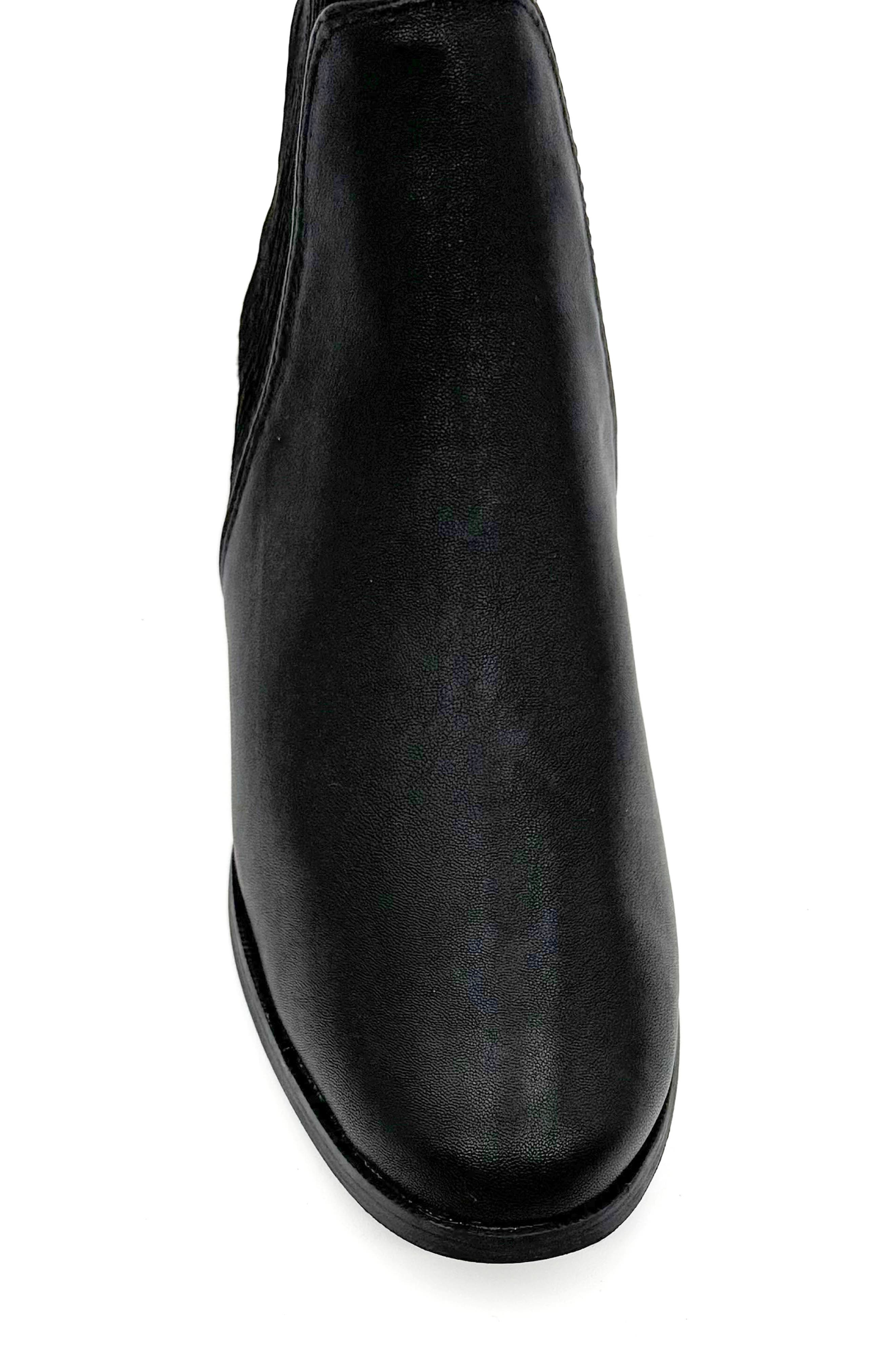 CHELSEA CREW Rambler Knee High Boot, Alternate, color, Black Pu/ Micro