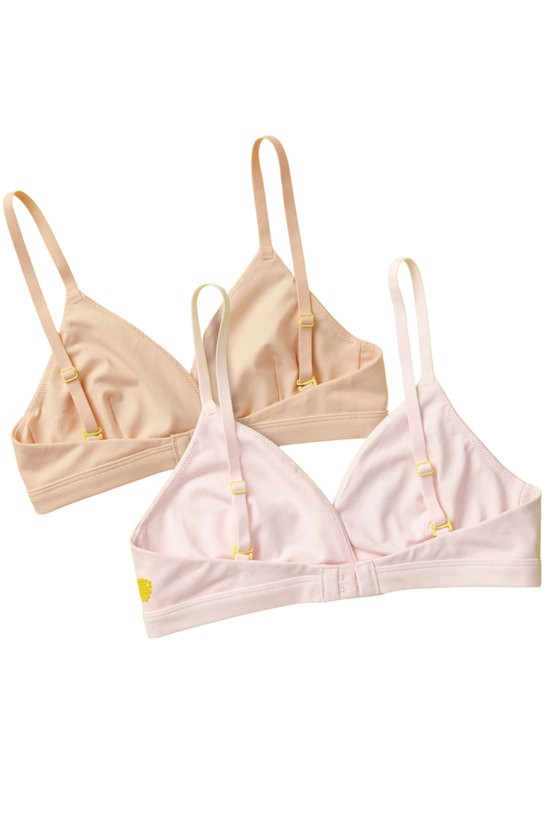 Butter Triangle 2pk Bra, Alternate, color, Beige