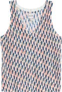 NIC+ZOE Print Ramie Blend Sweater Tank
