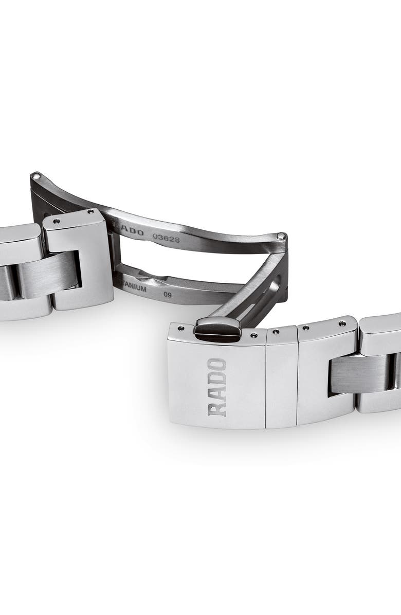 RADO Coupole Classic Automatic Bracelet Watch, 41mm, Alternate, color, Silver/ White/ Silver