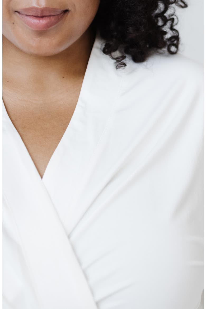 Three-Quarter Sleeve Robe, Alternate, color, IVORY