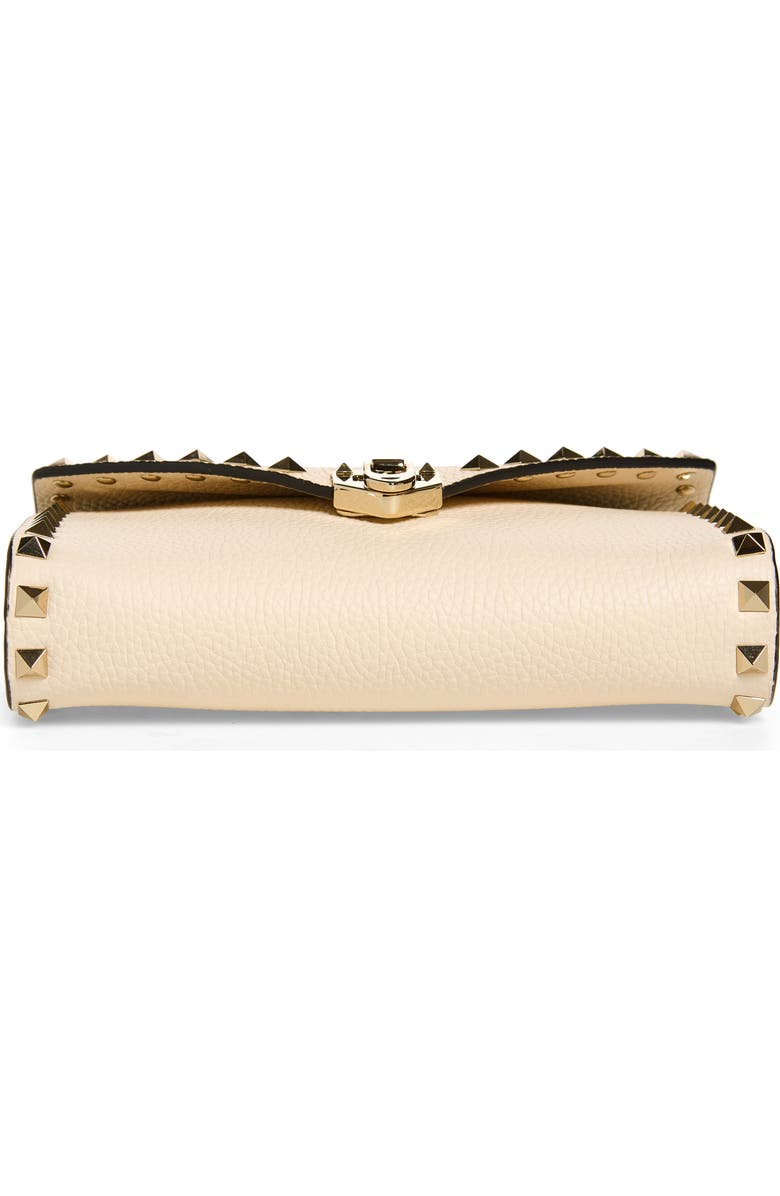 Valentino Garavani Mini Rockstud Leather Shoulder Bag, Alternate, color, Light Ivory
