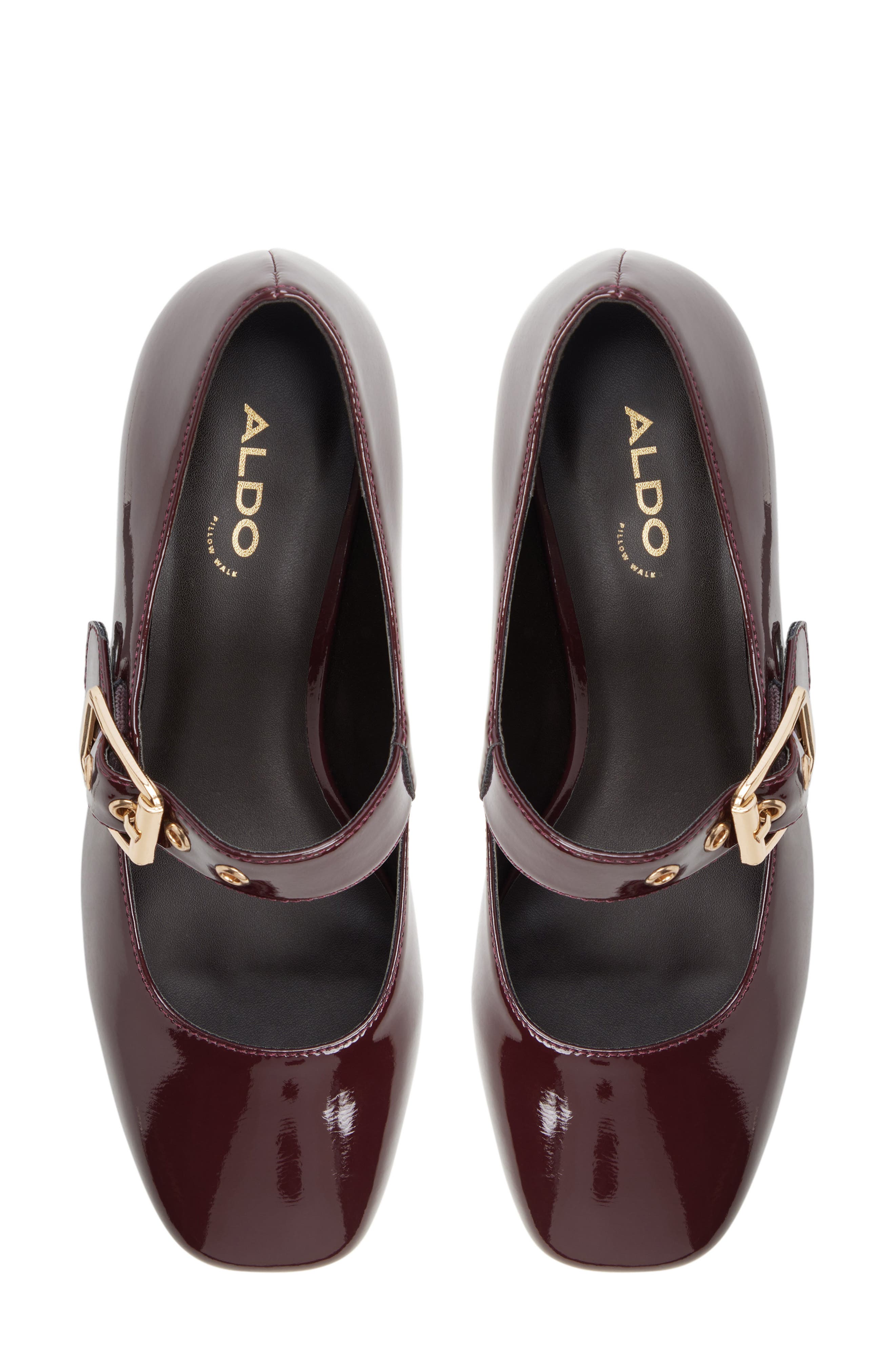 Baldemar Faux Leather Mary Jane Pump, Alternate, color, DARK BROWN