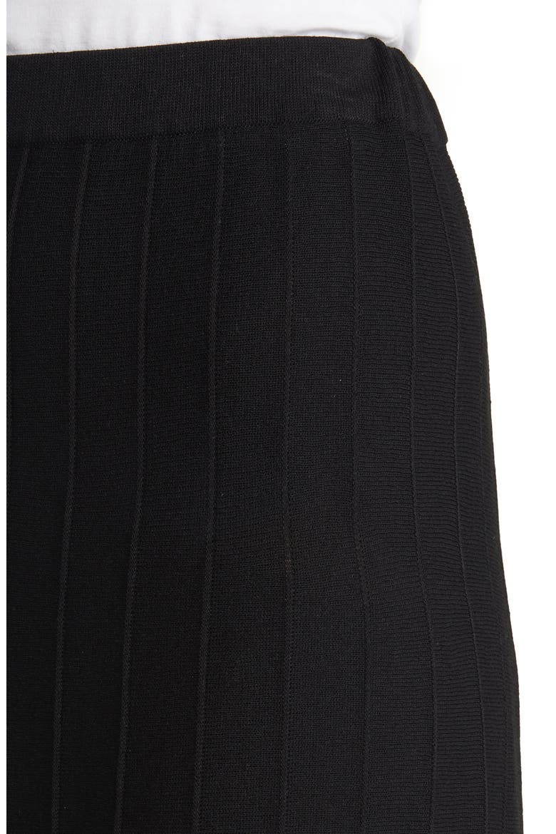 Pleated Pull-On Skirt, Alternate, color, BLACK
