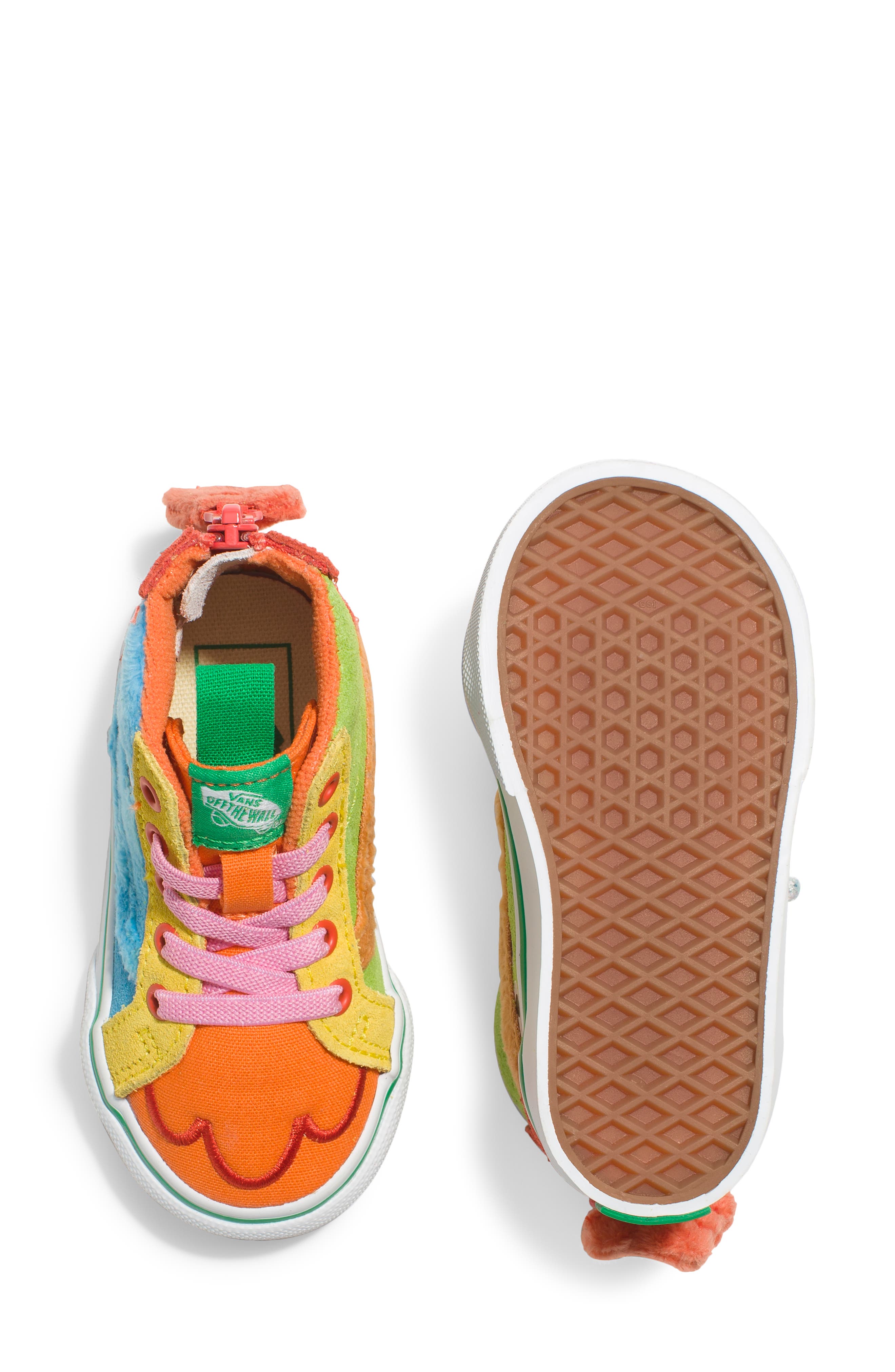 Vans Kids' x Sesame Street SK8-Hi Zip Sneaker, Alternate, color, 