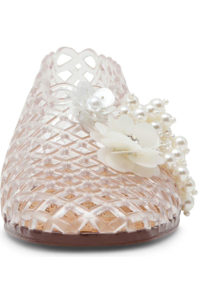 Steve Madden Grove Charm Jelly Flats, Alternate, color, Clear