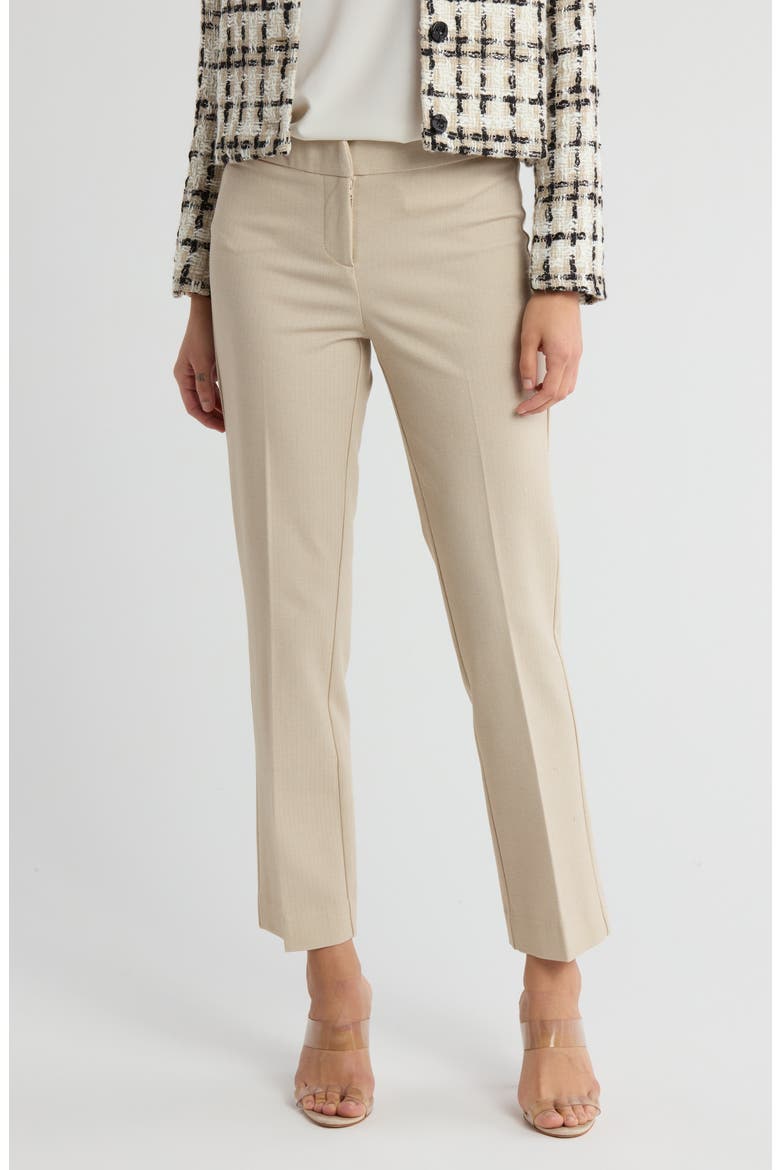 Chelsea Slim Straight Ankle Pants, Main, color, WHITE CAMEL