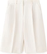 MANGO Argelia Pleated Bermuda shorts