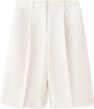 MANGO Argelia Pleated Bermuda shorts