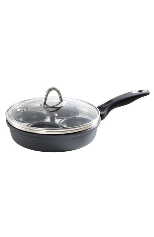 Cuisine::pro ® Granite 4-egg Poacher With Lid 1.4qt In Black