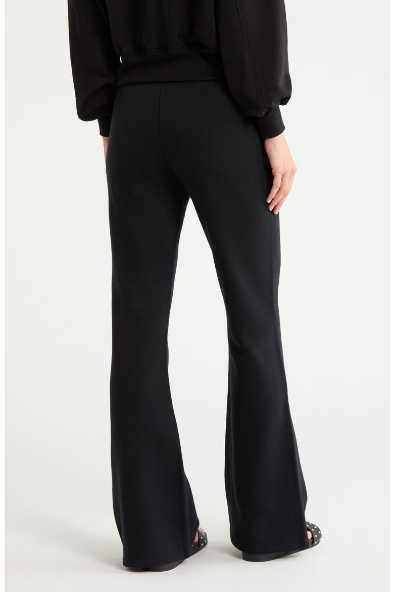 Classic Fleece Flare Pants, Alternate, color, BLACK