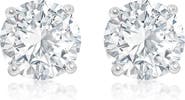 SUZY LEVIAN 8mm Round Cubic Zirconia Stud Earrings