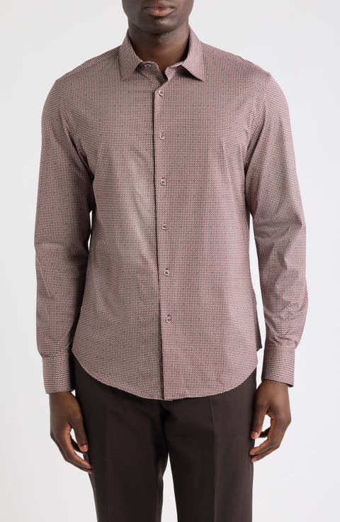 James OoohCotton® Micro Print Button-Up Shirt