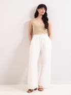 Phase Eight Rowan Wide Leg Linen Trousers