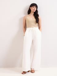 Phase Eight Rowan Wide Leg Linen Trousers