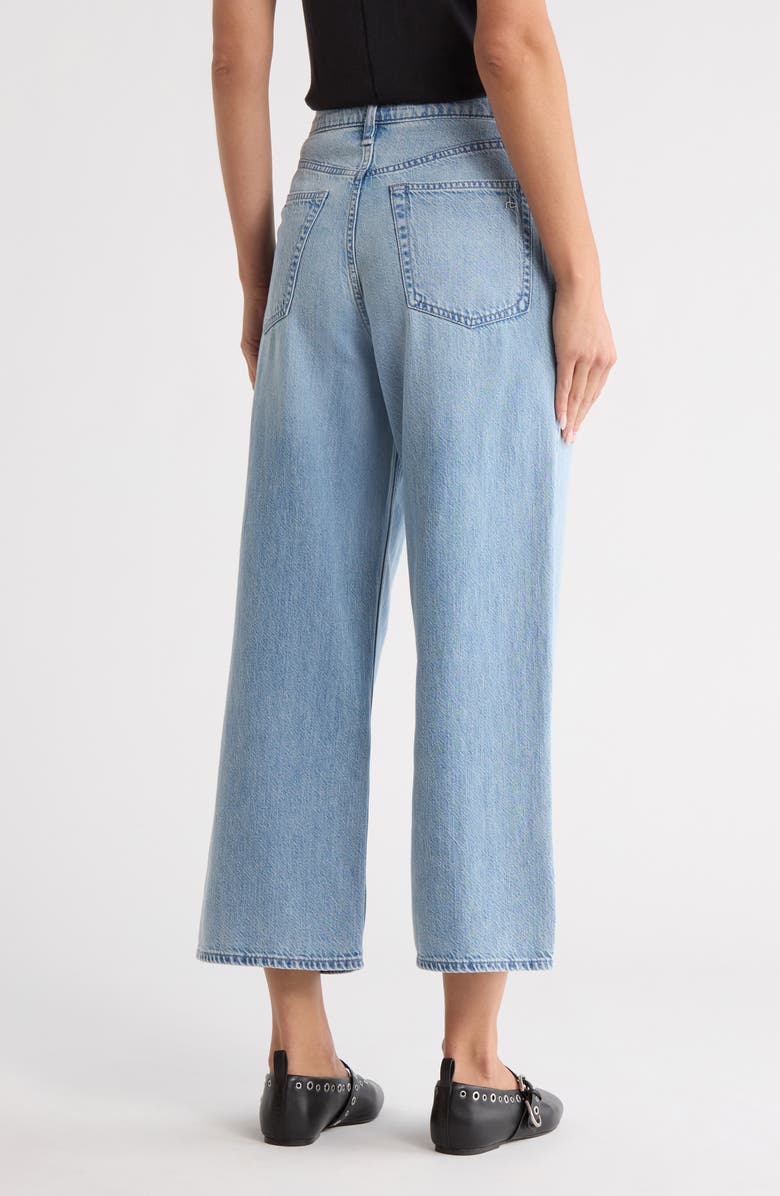 rag & bone Annie High Waist Crop Wide Leg Jeans, Alternate, color, Buchanan