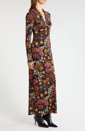 Lili Long Sleeve Floral Maxi Dress
