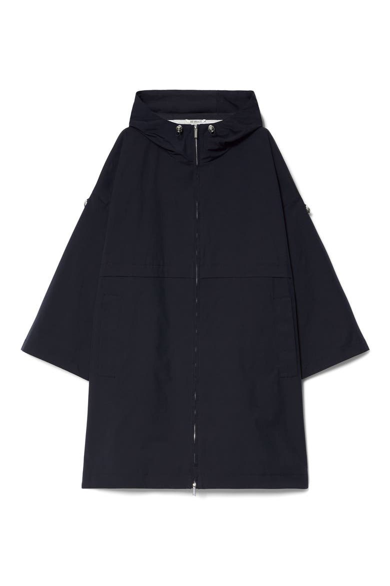 Nero Water Repellent Rain Coat, Alternate, color, MIDNIGHT BLUE