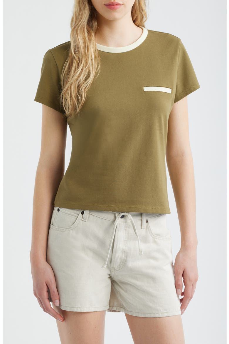 The Piqué Baby Tee, Main, color, MILITARY MULTI