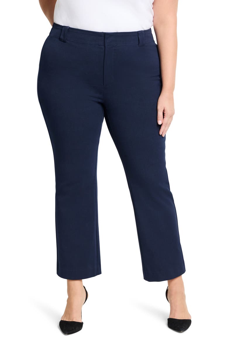 Plaza Demi Stretch Bootcut Pants, Main, color, DARK INDIGO