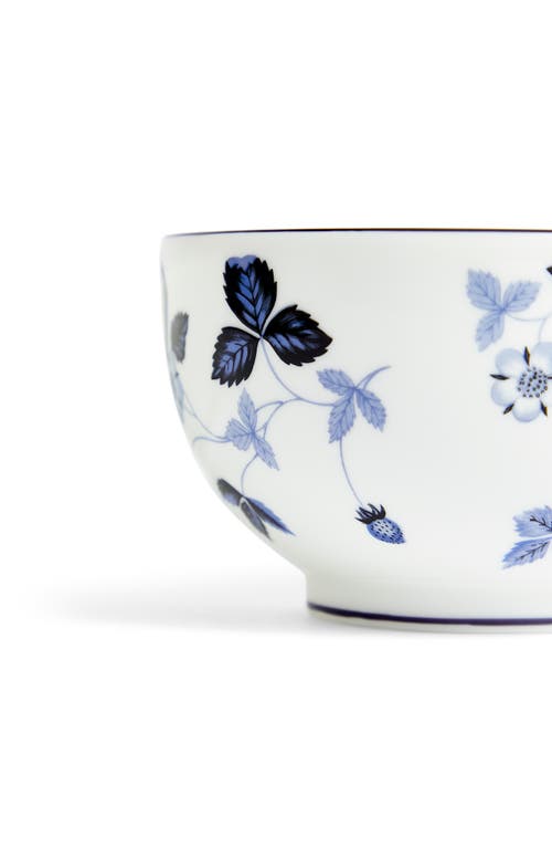 Wedgwood Wild Strawberry Inky Blue 8-piece Bone-china Dinnerware Set In Blue