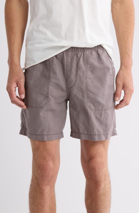 Cubano Linen & Cotton Pull-On Shorts