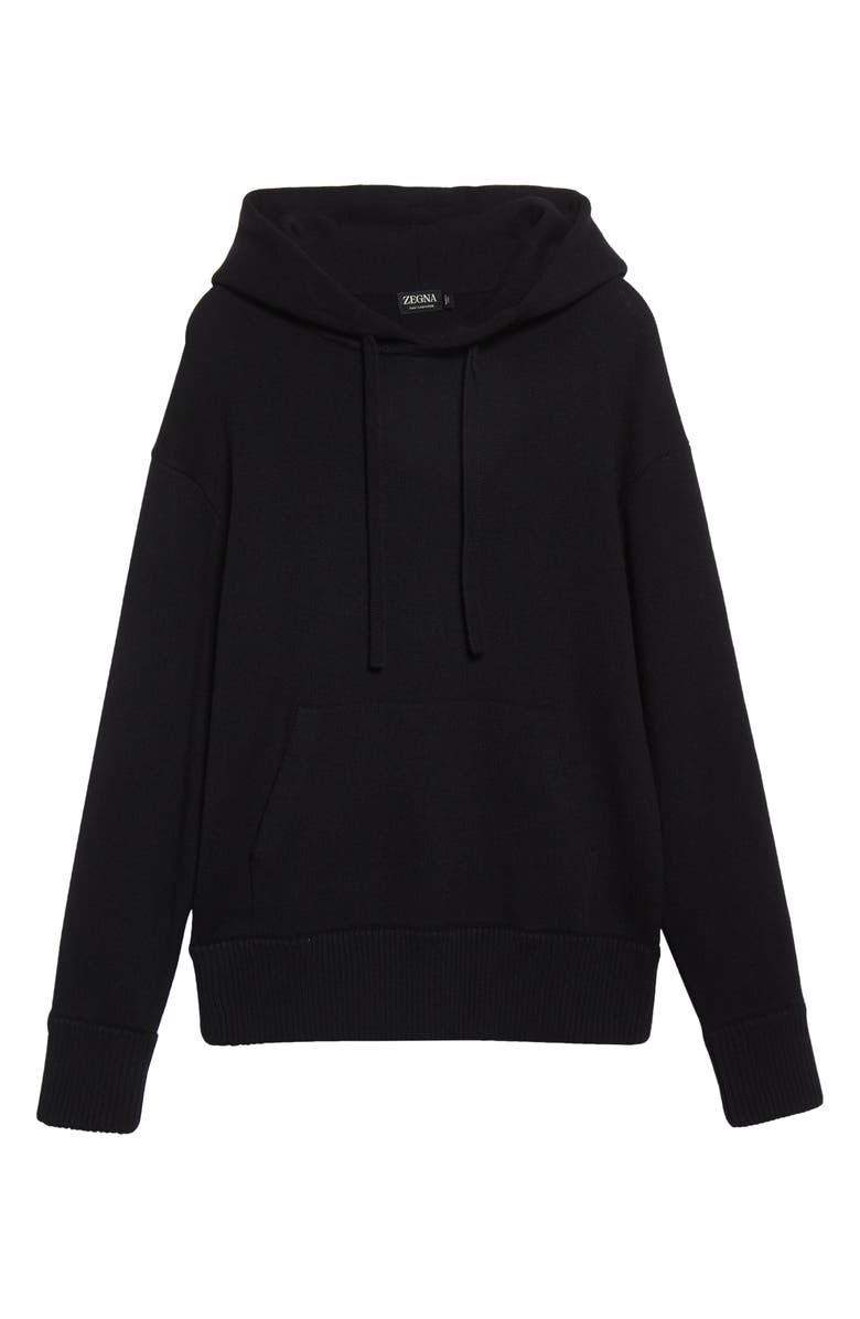 ZEGNA Chunky Cashmere Hoodie, Alternate, color, 