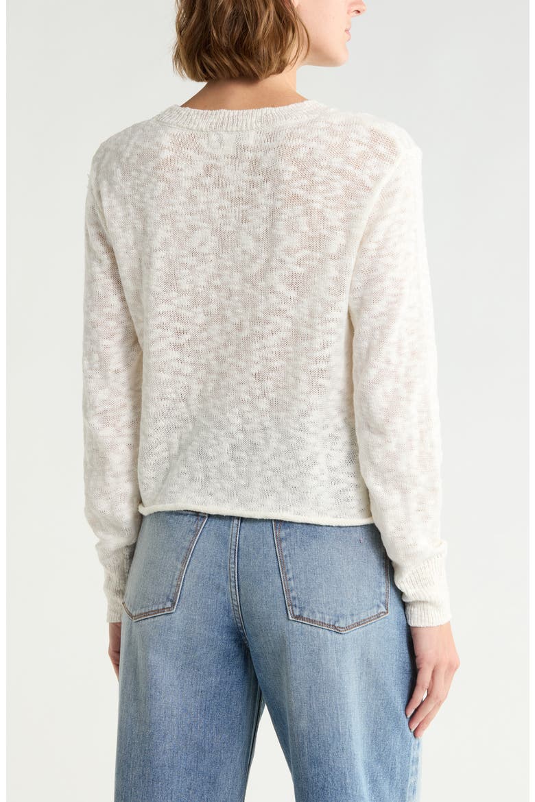 Slub Beach Sweater, Alternate, color, IVORY