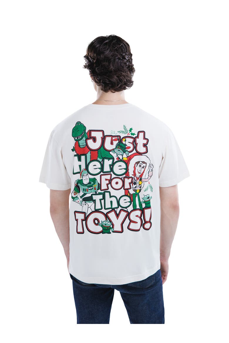Toy Story Holiday Short Sleeve T-Shirt, Alternate, color, Oatmeal Toy Story